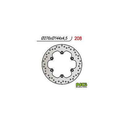 DISCO DE FREIO NG 208 276X144X4,5