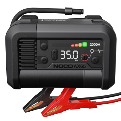 COMPRESSOR DE AR PORTÁTIL DE 100PSI + PARTIDA DE LÍTIO 12V 2000A NOCO AX65