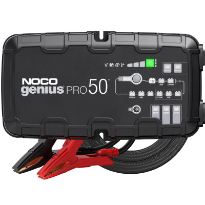 CARREGAMENTO DE BATERIA 6V/12V/24V 50 AMP NOCO GENIUSPRO50