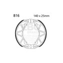 Kit de freio para motocicleta EBC 816