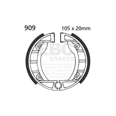 Kit de freio para motocicleta EBC 909