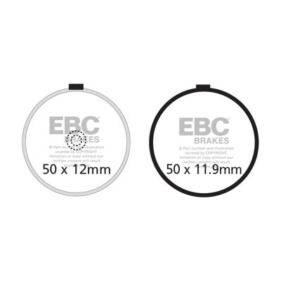 Pastilhas de freio orgânicas EBC FA038
