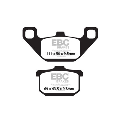 Pastilhas de freio orgânicas EBC FA085