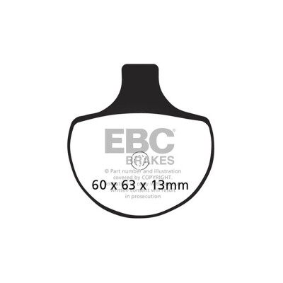 Pastilhas de freio orgânicas EBC FA094
