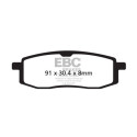 Pastilhas de freio orgânicas para motocross EBC FA105TT