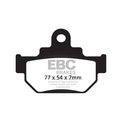Pastilhas de freio orgânicas para motocross EBC FA106TT
