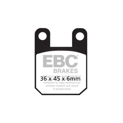 Pastilhas de freio orgânicas EBC FA115