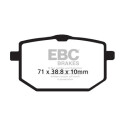 Pastilhas de freio orgânicas EBC FA118