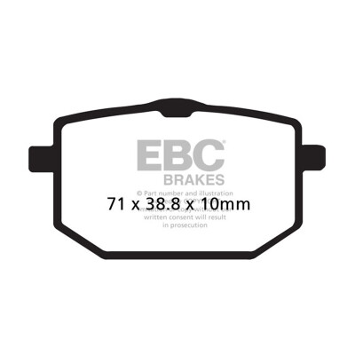Pastilhas de freio orgânicas EBC FA118