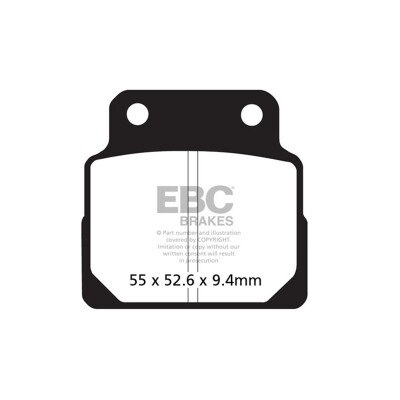 Pastilhas de freio orgânicas EBC FA122