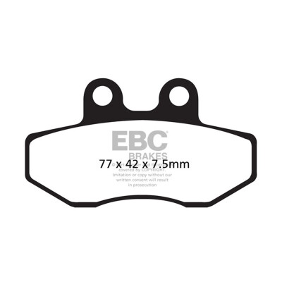 Pastilhas de freio orgânicas EBC FA167