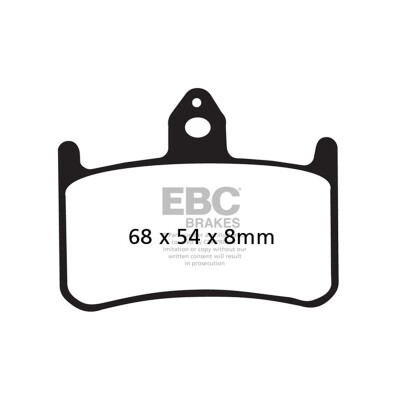 Pastilhas de freio orgânicas EBC FA187