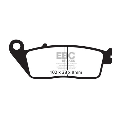 Pastilhas de freio esportivas sinterizadas EBC HH FA226HH