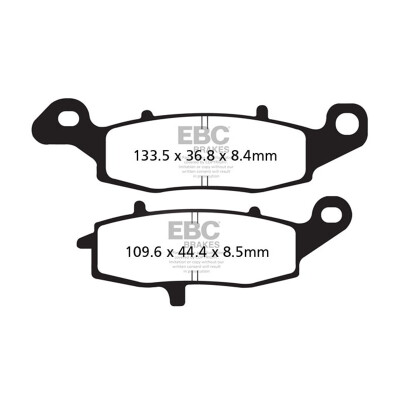 Pastilhas de freio semi-sinterizadas EBC V-PAD FA231V