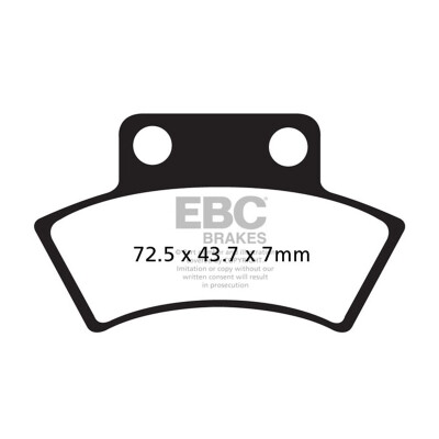 Pastilhas de freio orgânicas off-road EBC FA232TT