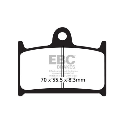 Pastilha de freio esportiva EBC sinterizada HH FA236HH