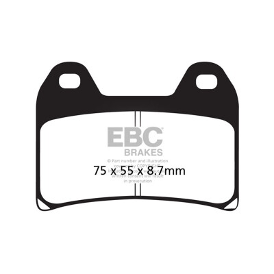 Pastilhas de freio orgânicas EBC FA244