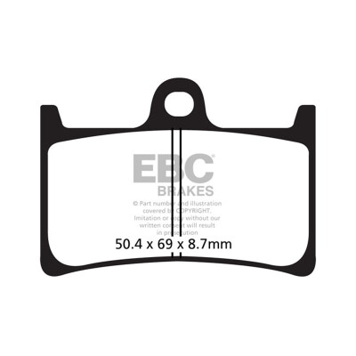 Pastilhas de freio esportivas sinterizadas EBC FA252HH