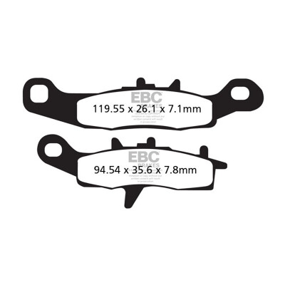 Pastilhas de freio orgânicas para motocross EBC FA258TT