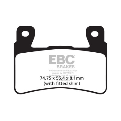 Pastilhas de freio esportivas sinterizadas EBC HH FA265HH