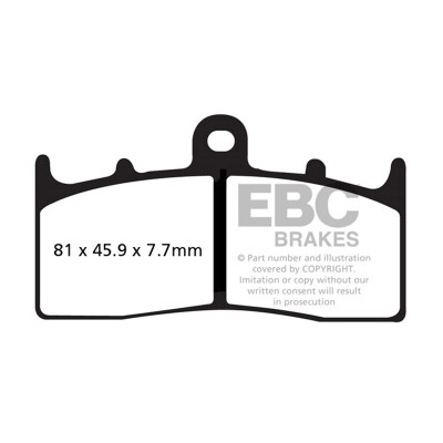 Pastilhas de freio esportivas sinterizadas EBC HH FA294HH