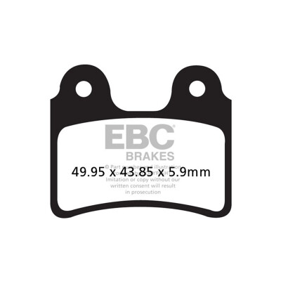 Pastilhas de freio orgânicas para motocross EBC FA303TT