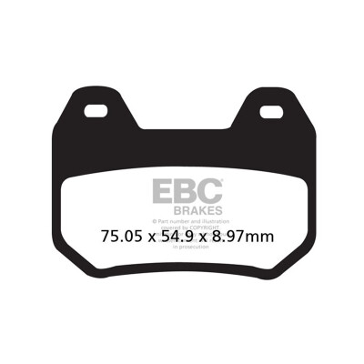 Pastilha de freio orgânica EBC FA304