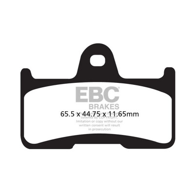 Pastilhas de freio orgânicas para motocross EBC FA344TT
