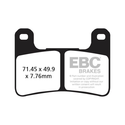 Pastilhas de freio sinterizadas EBC Sportbike FA379HH