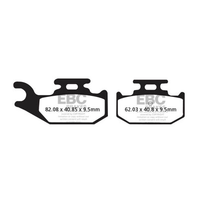 Pastilhas de freio sinterizadas para motocross EBC FA428R
