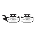Pastilhas de freio orgânicas para motocross EBC FA428TT