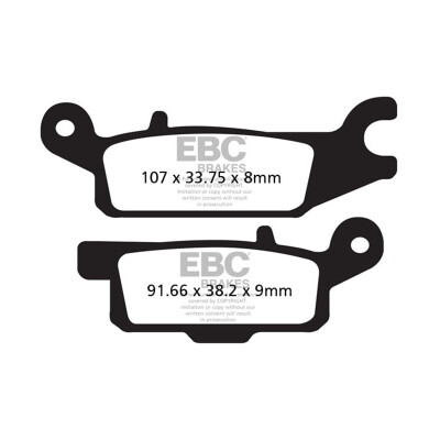 Pastilhas de freio orgânicas para motocross EBC FA445TT