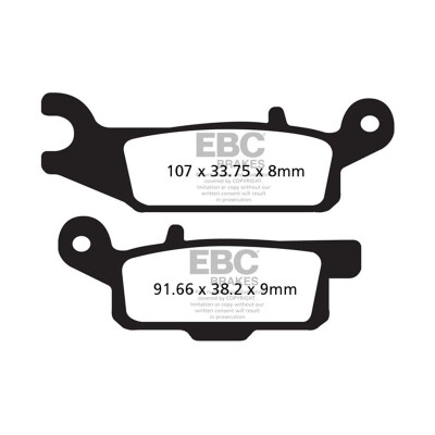 Pastilhas de freio orgânicas para motocross EBC FA446TT