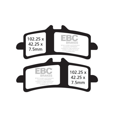 Pastilhas de freio sinterizadas EBC Sportbike FA447HH
