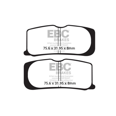 Pastilhas de freio semi-sinterizadas EBC V-PAD FA474V