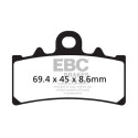 Pastilhas de freio orgânicas EBC FA606