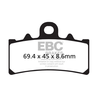Pastilhas de freio orgânicas EBC FA606