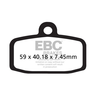 Pastilhas de freio sinterizadas para motocross EBC FA612R