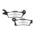 Pastilhas de freio orgânicas para motocross EBC FA617TT