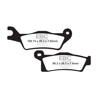 Pastilhas de freio orgânicas para motocross EBC FA617TT