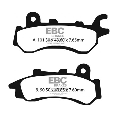 Pastilhas de freio orgânicas EBC FA716