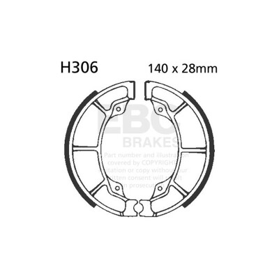 Sapatas de freio para motocicleta EBC H306