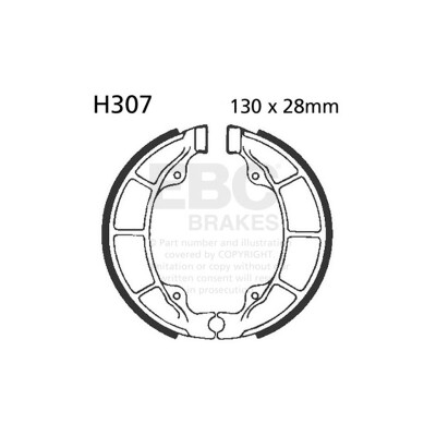 Sapatas de freio para motocicleta EBC H307