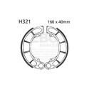 Kit de freio para motocicleta EBC H321