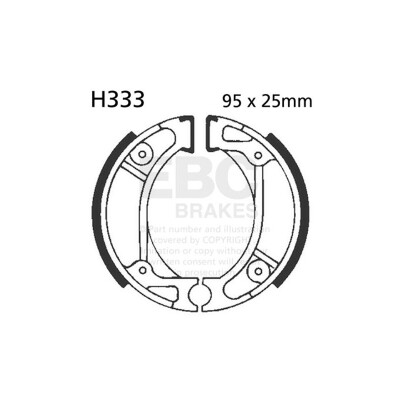 Sapatas de freio para motocicleta EBC H333