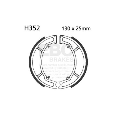 Kit de sapata de freio EBC H352