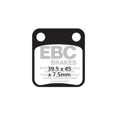 Pastilhas de freio orgânicas para scooter EBC SFA054