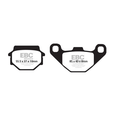 Pastilhas de freio orgânicas para scooter EBC SFA067