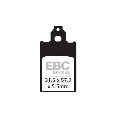 Pastilhas de freio orgânicas para scooter EBC SFA116
