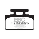 Pastilhas de freio orgânicas para scooter EBC SFA151